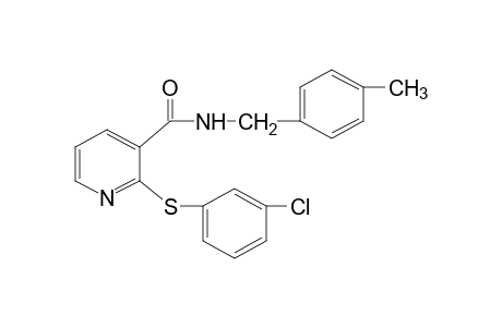 2-[(m-chlorophenyl)thio]-N-(p-methylbenzyl)nicotinamide