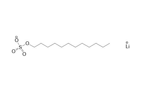 sulfuric acid, monododecyl ester, lithium salt