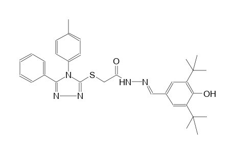 acetic acid, [[4-(4-methylphenyl)-5-phenyl-4H-1,2,4-triazol-3-yl]thio]-, 2-[(E)-[3,5-bis(1,1-dimethylethyl)-4-hydroxyphenyl]methylidene]hydrazide