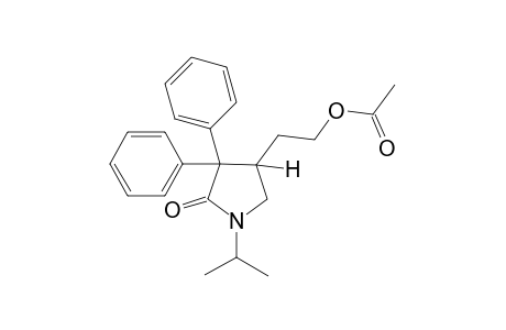 3,3-diphenyl-4-(2-hydroxyethyl)-1-isopropyl-2-pyrrolidinone, acetate (ester)