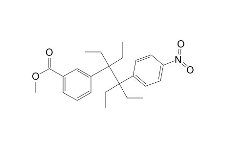 Benzoic acid, 3-[1,1,2-triethyl-2-(4-nitrophenyl)butyl]-, methyl ester