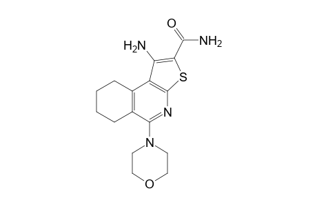 1-Amino-5-(4-morpholinyl)-6,7,8,9-tetrahydrothieno[2,3-c]isoquinoline-2-carboxamide