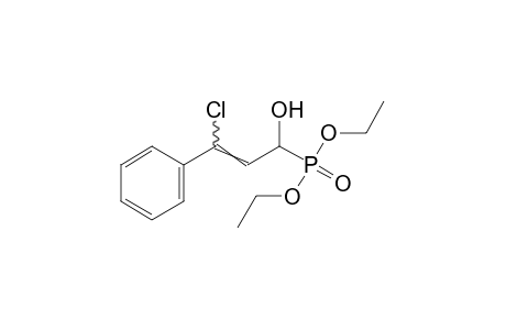 (γ-Chloro-α-hydroxycinnamyl)phosphonic acid, diethyl ester