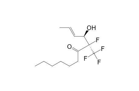 (E,4R,5R)-5-fluoranyl-4-oxidanyl-5-(trifluoromethyl)dodec-2-en-6-one