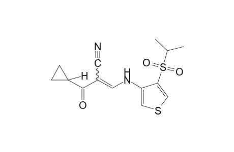 2-(cyclopropylcarbonyl)-3-{[4-(isopropylsulfonyl)-3-thienyl]amino}acrylonitrile