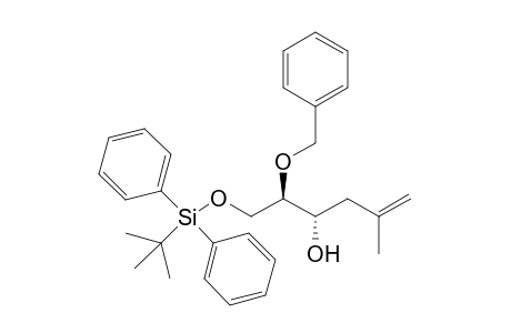 (2R,3S)-2-o-Benzyl-1-o-tert-butyldiphenylsilyl-5-methyl-5-hexene-1,2,3-triol