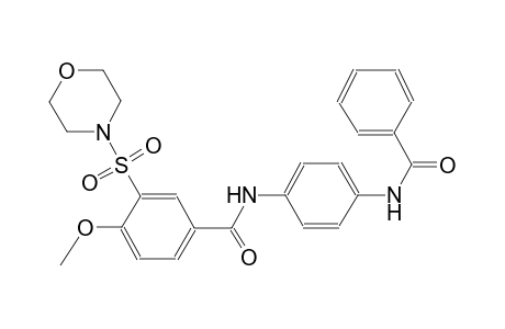 benzamide, N-[4-(benzoylamino)phenyl]-4-methoxy-3-(4-morpholinylsulfonyl)-