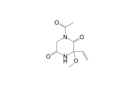 1-ACETYL-3-METHOXY-3-VINYL-2,5-PIPERAZINEDIONE