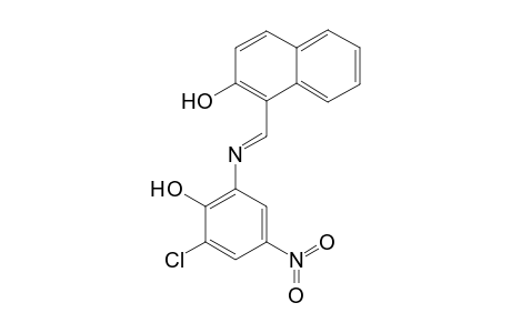 1-(3-Chloro-2-hydroxy-5-nitrophenyliminomethyl)-2-naphthol