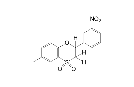 6-methyl-2-(m-nitrophenyl)-1,4-benzoxathian, 4,4-dioxide