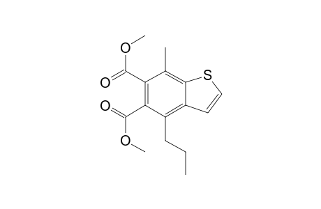 Benzo[b]thiophene-5,6-dicarboxylic acid, 7-methyl-4-propyl-, dimethyl ester