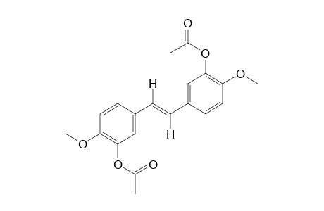 trans-4,4'-dimethoxy-3,3'-stilbenediol, diacetate