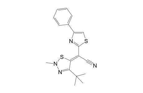 4-tert-BUTYL-5-[CYANO-(4-PHENYLTHIAZOL-2-YL)-METHYLENE]-2-METHYL-2,5-DIHYDRO-1,2,3-THIADIAZOLE