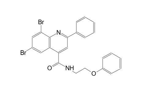 6,8-dibromo-N-(2-phenoxyethyl)-2-phenyl-4-quinolinecarboxamide