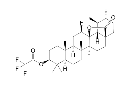 3-.beta.-Trifluoroacetoxy-12-.beta.-fluoro-urs-13,28-.beta.-olide
