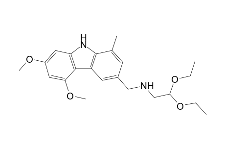 3-(2,2-Diethoxyethylaminomethyl)-5,7-dimethoxy-1-methylcarbazole