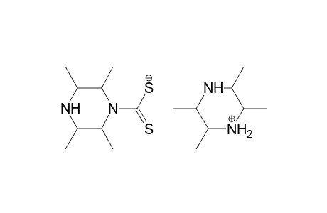 2,3,5,6-Tetramethyl-piperazine-1-carbodithioic acid, 2,3,5,6-tetramethyl-piperazin-1-ium salt