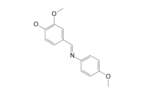 2-methoxy-4-[N-(p-methoxyphenyl)formimidoyl]phenol