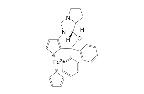 (-)-(6aS,6bS)-5,5-Diphenyl-6a,6b,7,8,9,11-hexahydro-5H-(Rp-ferroceno)[d]pyrrolo[1',2':3,4]imidazo[5,1-b]-[1,3]oxazine