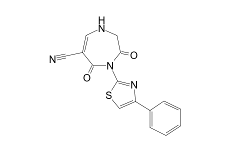 3,5-Dioxo-4-(4-phenylthiazol-2-yl)-2,3,4,5-tetrahydro-1H-1,4-diazepine-6-carbonitrile