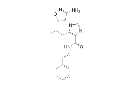 1-(4-amino-1,2,5-oxadiazol-3-yl)-5-propyl-N'-[(E)-3-pyridinylmethylidene]-1H-1,2,3-triazole-4-carbohydrazide