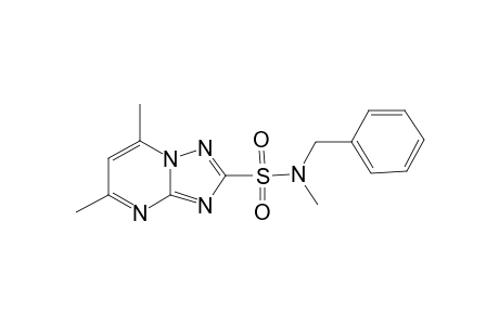 [1,2,4]triazolo[1,5-a]pyrimidine-2-sulfonamide, N,5,7-trimethyl-N-(phenylmethyl)-