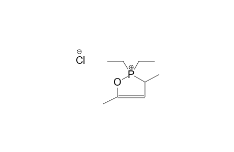 2,2-DIETHYL-3,5-DIMETHYL-1,2-OXAPHOSPHOL-4-EN-2-ONIUM CHLORIDE