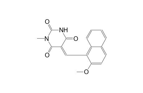 (5E)-5-[(2-methoxy-1-naphthyl)methylene]-1-methyl-2,4,6(1H,3H,5H)-pyrimidinetrione