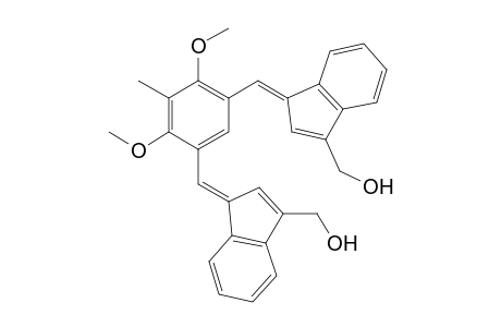 ((1E,1'E)-((4,6-dimethoxy-5-methyl-1,3-phenylene)bis(methanylylidene))bis(1H-indene-3-yl-1-ylidene))dimethanol