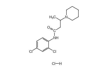 2',4'-dichloro-3-piperidinobutyranillide, monohydrochloride