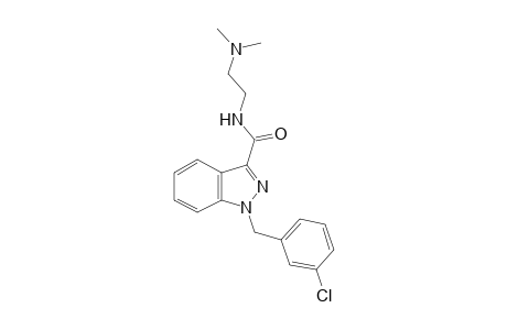 N-{2'-(Dimethylamino)ethyl]-1-[(3"-chlorophenyl)methyl]-1H-indazole-3-carboxamide