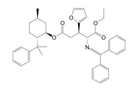 1-Ethyl-5-[(1R,2S,5R)-8-phenylmenthyl](2R,3R)-2-[N-(diphenylmethylidene)amino]-3-(2-furyl)glutarate