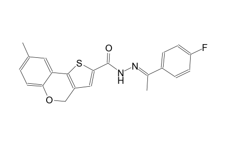 N'-[(E)-1-(4-fluorophenyl)ethylidene]-8-methyl-4H-thieno[3,2-c]chromene-2-carbohydrazide