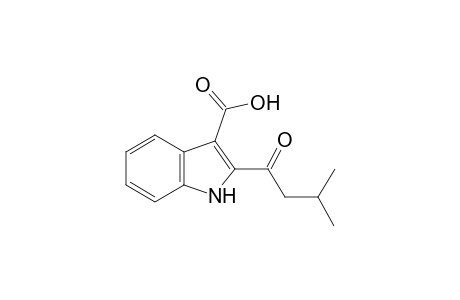 2-(3-methylbutanoyl)-1H-indole-3-carboxylic acid