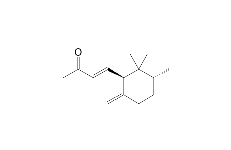 (-)-(1'S,3'S,3E)-4-(2',2',3'-TRIMETHYL-6'-METHYLIDENECYCLOHEX-1'-YL)-BUT-3-EN-2-ONE;((-)-(2S,6S)-TRANS-GAMMA-IRONE)