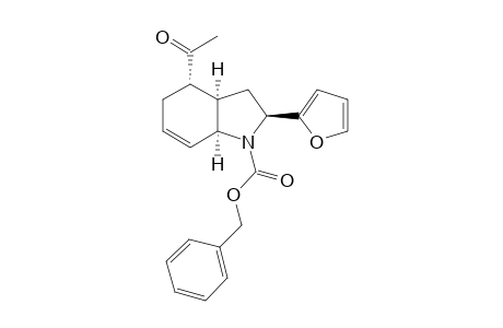 Benzyl rac-(2S,3aR,4S,7aS)-4-acetyl-2-(furan-2-yl)-2,3,3a,4,5,7ahexahydro-1H-indole-1-carboxylate