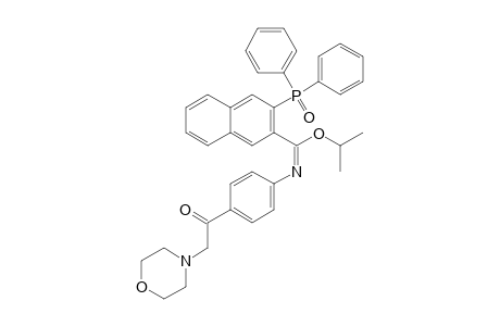 3-(DIPHENYL-PHOSPHINOYL)-N-[4-(2-MORPHOLIN-4-YL-ACETYL)-PHENYL]-NAPHTHALENE-2-CARBOXIMIDIC-ACID-ISOPROPYLESTER