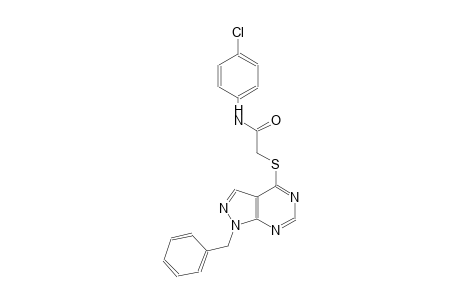 2-[(1-benzyl-1H-pyrazolo[3,4-d]pyrimidin-4-yl)sulfanyl]-N-(4-chlorophenyl)acetamide