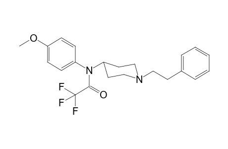 N-(4-Methoxyphenyl)-N-[1-(2-phenylethyl)piperidin-4-yl]-trifluoroacetamide