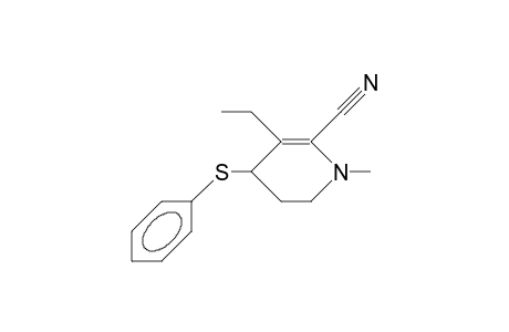 1-METHYL-2-CYANO-3-ETHYL-4-PHENYLTHIO-2-PIPERIDEINE