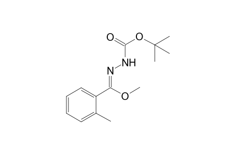 Methyl N(2)-(t-butoxycarbonyl)-2-methylbenzhydrazonocarboxylate