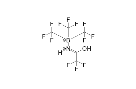 Trifluoroacetimidic acid (N-B) tris(trifluoromethyl)borane