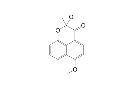 2-Methyl-2-hydroxy-6-methoxynaphtho[b,c]pyran-3-one