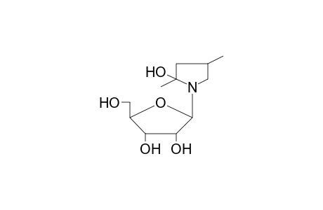 2-(2-Hydroxy-2,4-dimethyl-pyrrolidin-1-yl)-5-hydroxymethyl-tetrahydrofuran-3,4-diol