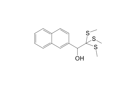 2,2,2-Tris-methylthio-1-naphthalen-2-yl-ethanol