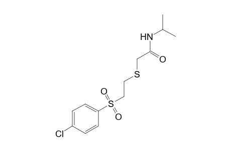 2-{{2-[(p-chlorophenyl)sulfonyl]ethyl}thio}-N-isopropylacetamide