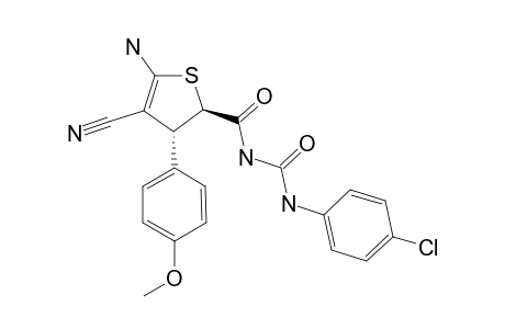 1-[(2R,3R)-5-Amino-4-cyano-3-(4-methoxy-phenyl)-2,3-dihydro-thiophene-2-carbonyl]-3-(4-chloro-phenyl)-urea