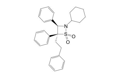 cis-2-Cyclohexyl-3,4-diphenyl-4-phenethyl-1,2-thiazetidine 1,1-dioxide