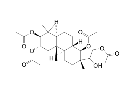 1,6,7-Phenanthrenetriol, 2-[2-(acetyloxy)-1-hydroxyethyl]tetradecahydro-2,4b,8,8-tetramethyl-, 1,6,7-triacetate, [1R-[1.alpha.,2.alpha.(R*),4a.beta.,4b.alpha.,6.beta.,7.alpha.,8a.be ta.,10a.alpha.]]-