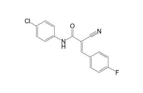 (2E)-N-(4-chlorophenyl)-2-cyano-3-(4-fluorophenyl)-2-propenamide